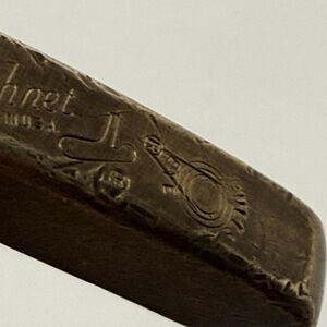 Very "Rare" Acushnet Bullseye Putter by John Reuter, Jr. OSM4S 34" leather grip